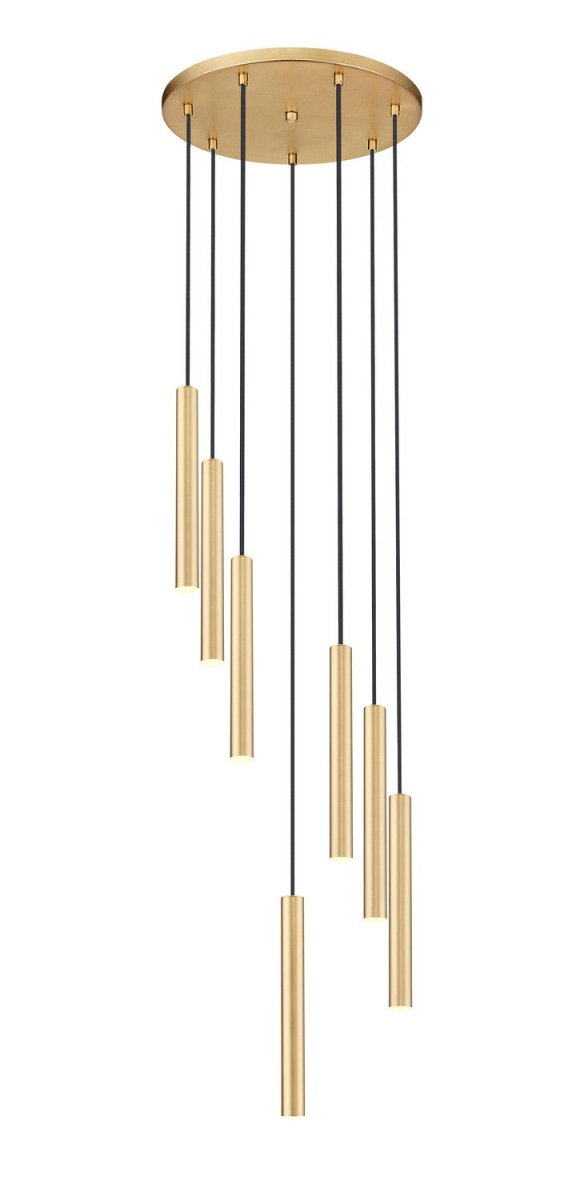 Suspension multiple 12" Forest - 7 Or moderne Or moderne by Z-Lite | Luminaires & cie