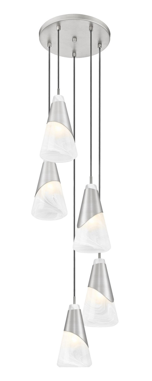 Suspension multiple Aimie Nickel brossé, 12", 13 1/4" – vue 2