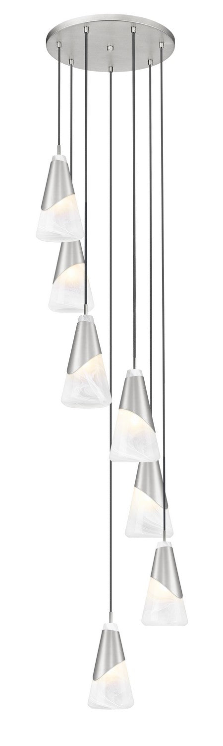Suspension multiple Aimie Nickel brossé, 18", 13 1/4" – vue 3