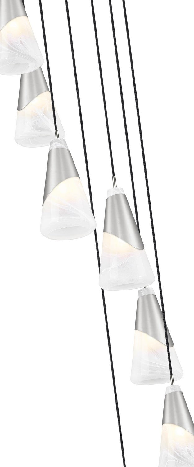 Suspension multiple Aimie Nickel brossé, 18", 13 1/4" – vue 4