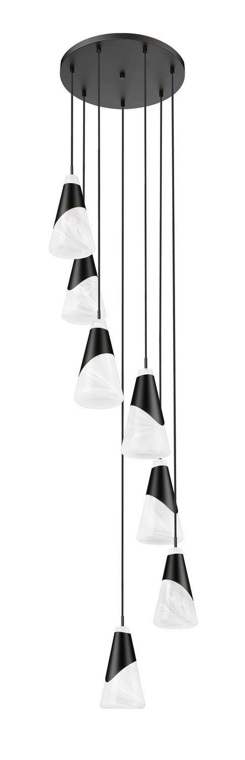 Suspension multiple Aimie Noir mat, 18", 13 1/4" – vue 5