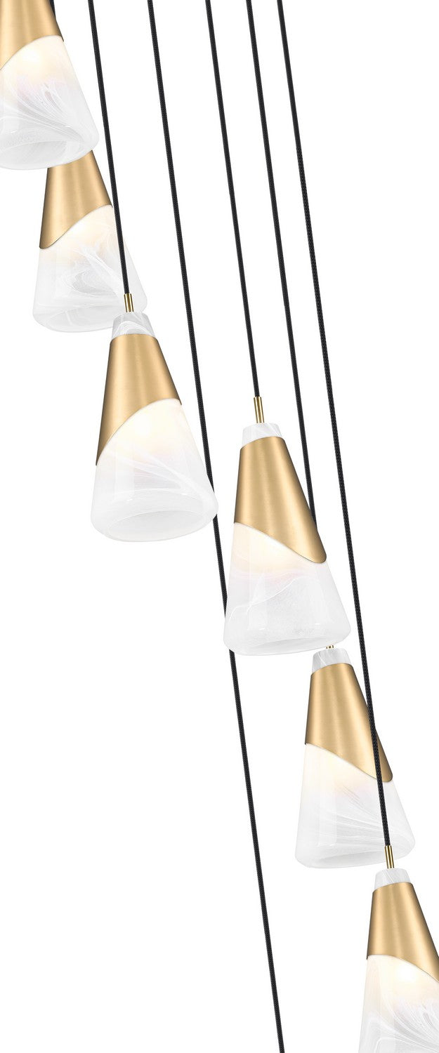 Suspension multiple Aimie Or moderne, 18", 13 1/4" – vue 4