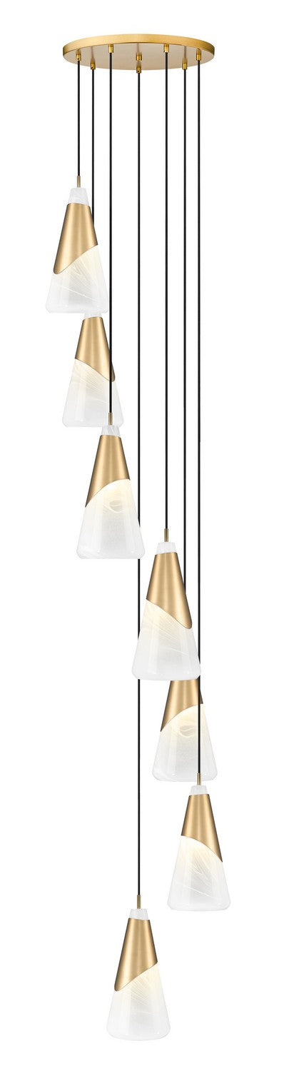 Suspension multiple Aimie Or moderne, 18", 15 3/4" – Z-Lite