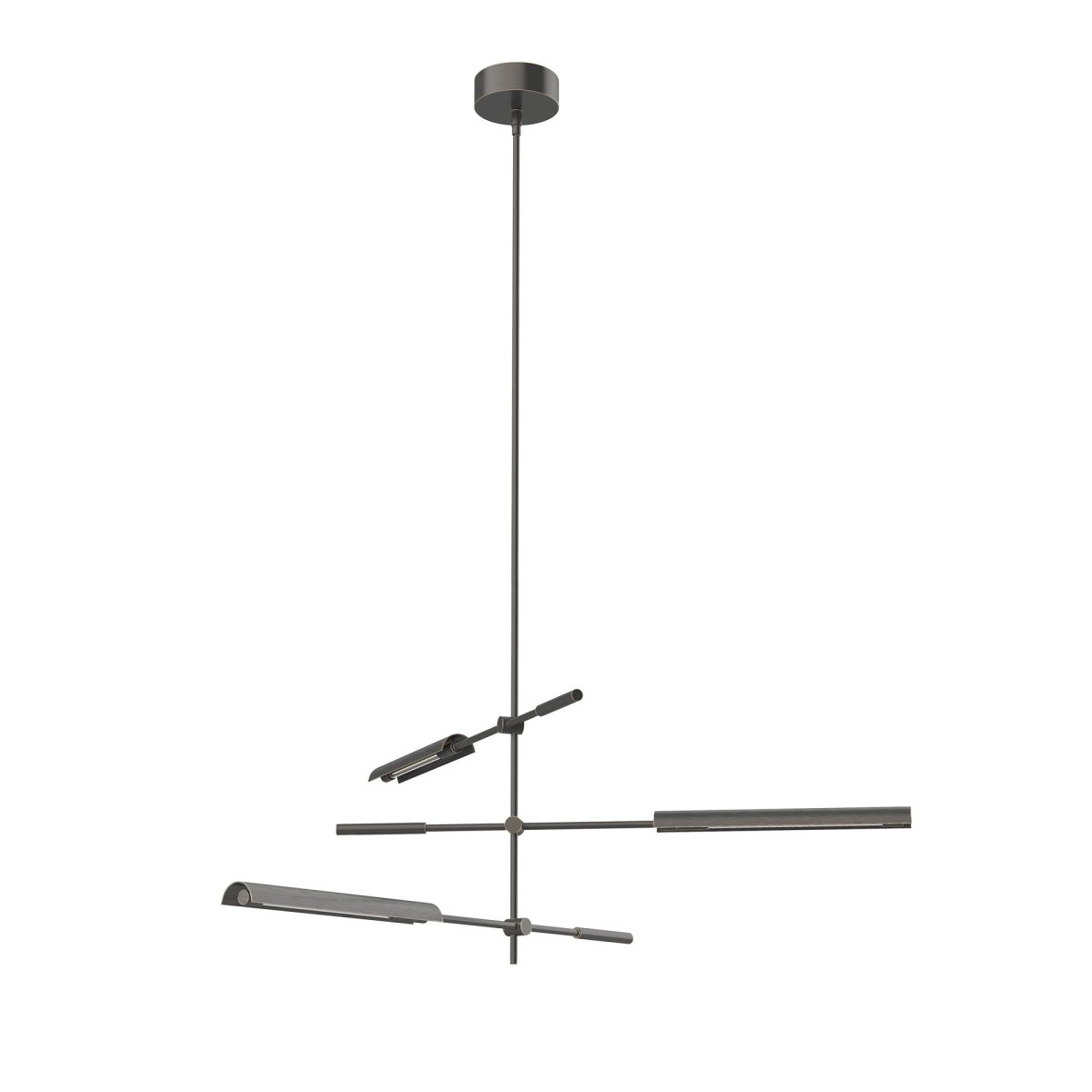 Suspension multiple Astrid - Obelle en métal / bronze urbain 43 7/8" by Alora Lighting | Luminaires & cie