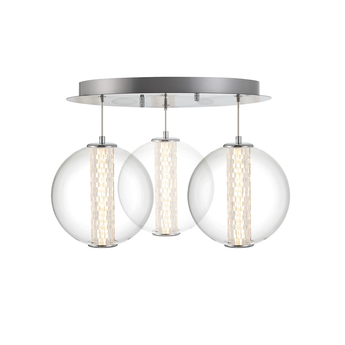 Suspension multiple Atomo Chrome, 20 1/2" – vue 2
