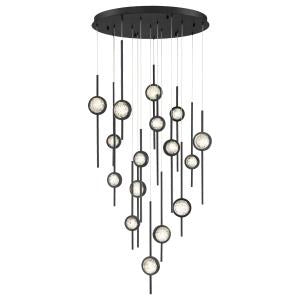 Suspension multiple Barletta Noir anodisé, 32" – Eurofase