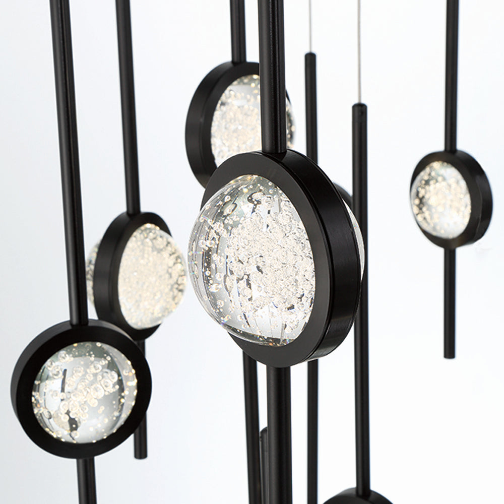 Suspension multiple Barletta Noir anodisé, 39 3/4" – vue 3