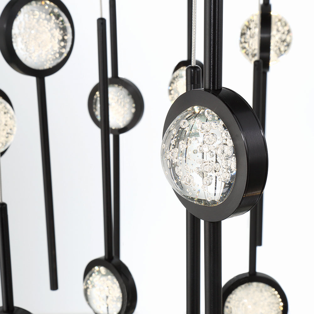 Suspension multiple Barletta Noir anodisé, 39 3/4" – vue 4