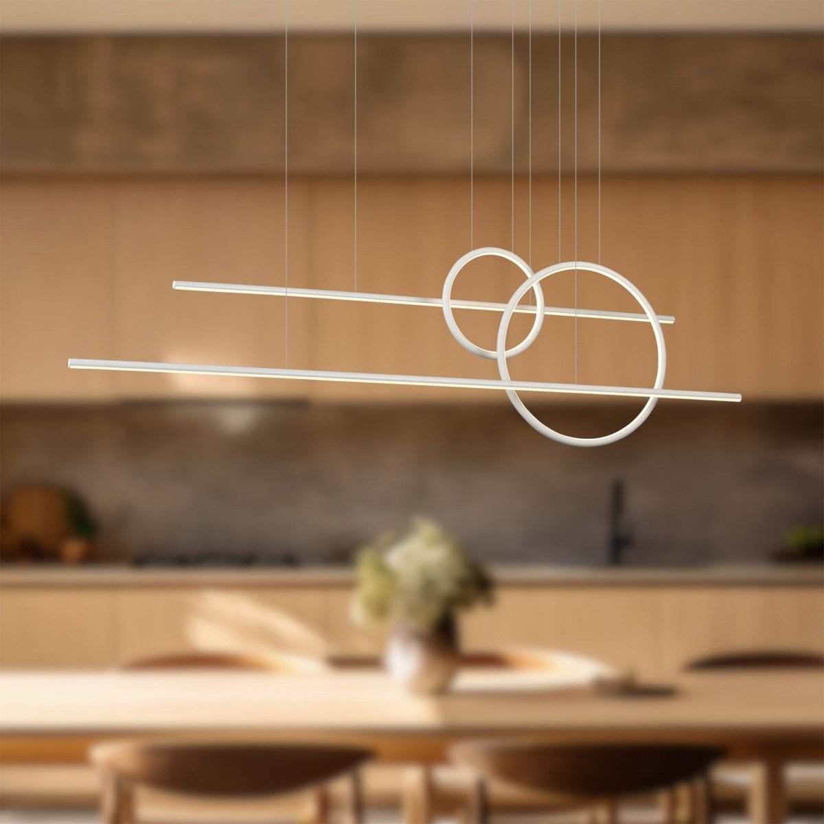 Suspension multiple Chute Calypso - Blanc by Kuzco Lighting | Luminaires & cie