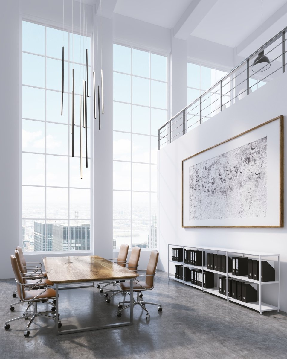 Suspension multiple Chute - Noir 23 5/8" by Kuzco Lighting | Luminaires & cie