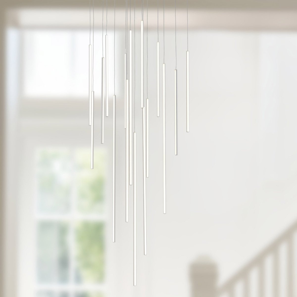 Suspension multiple Chute - Blanc 31 1/2" by Kuzco Lighting | Luminaires & cie