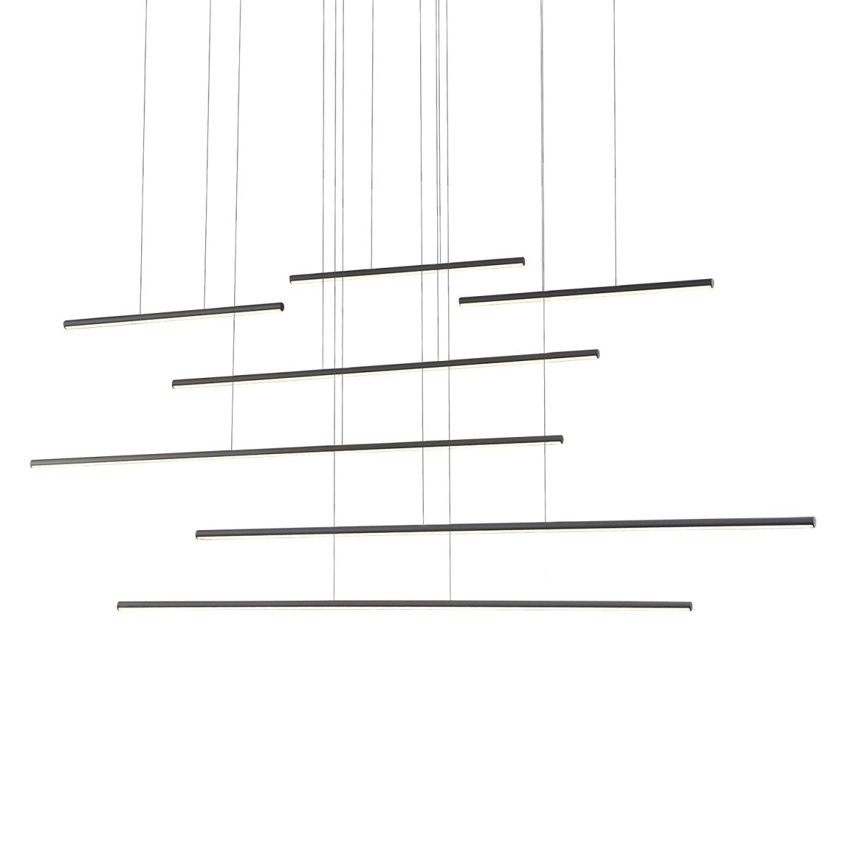 Suspension multiple Chute Motion - Noir 70 7/8" by Kuzco Lighting | Luminaires & cie