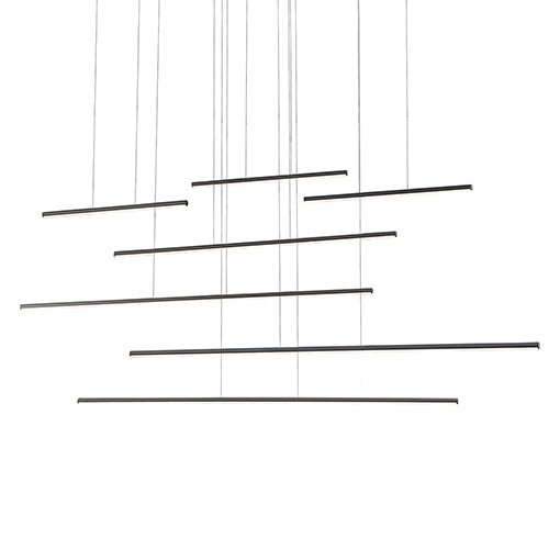 Suspension multiple Chute Motion - Noir 70 7/8" by Kuzco Lighting | Luminaires & cie