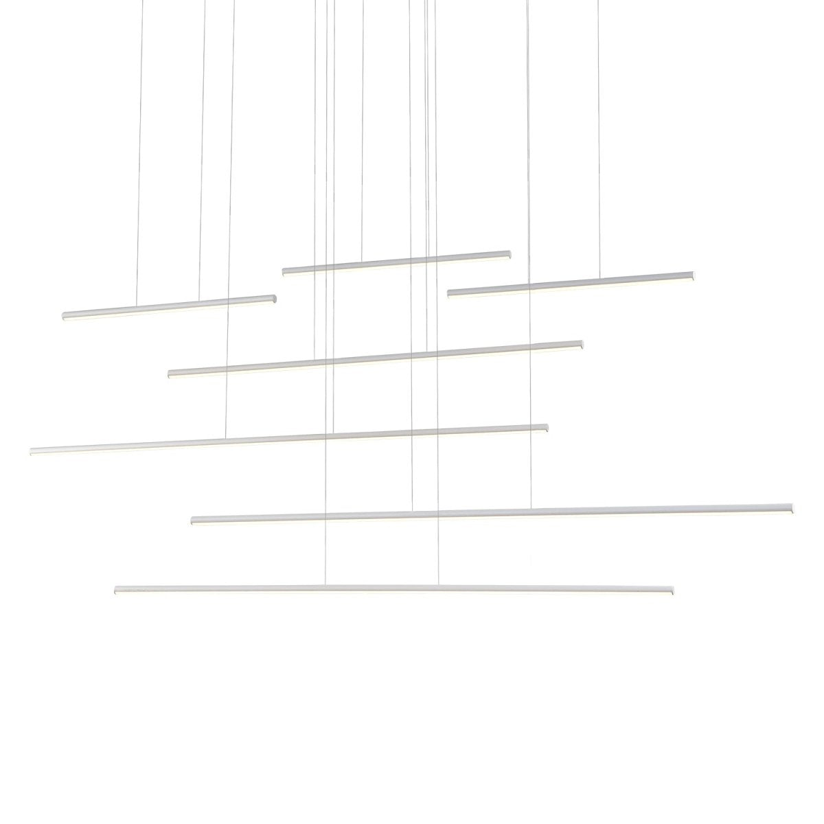 Suspension multiple Chute Motion - Blanc 70 7/8" by Kuzco Lighting | Luminaires & cie