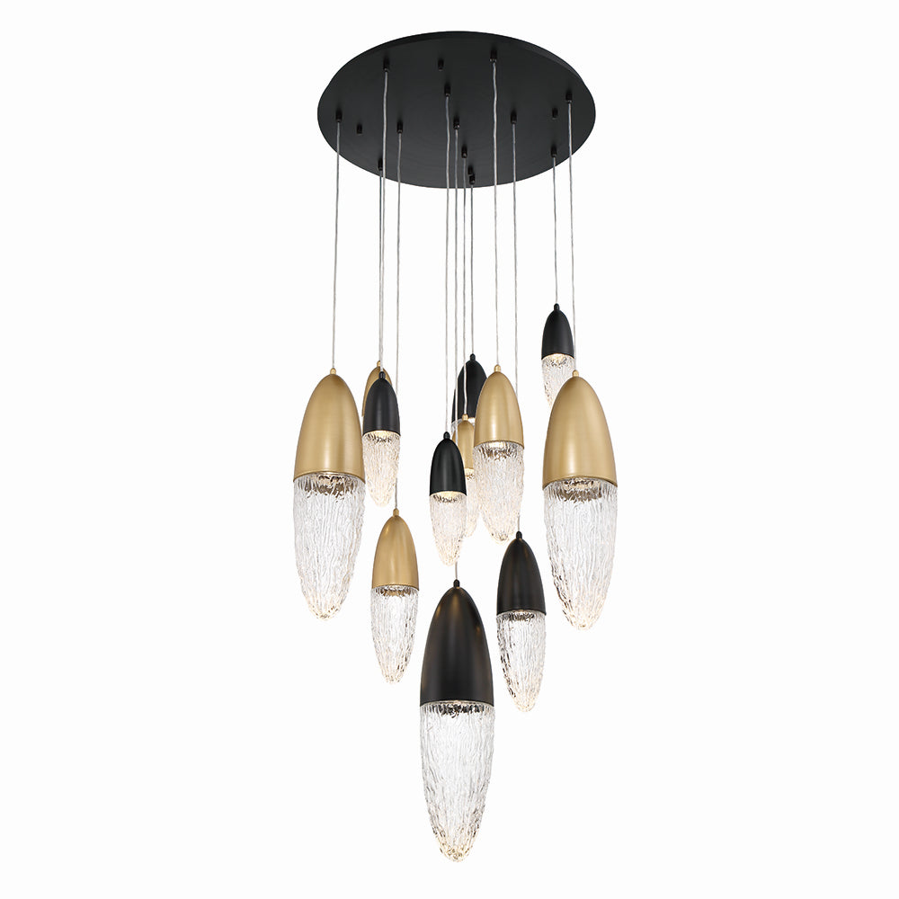 Suspension multiple Ecrou Or-Noir mélangé, 29 1/2" – Eurofase