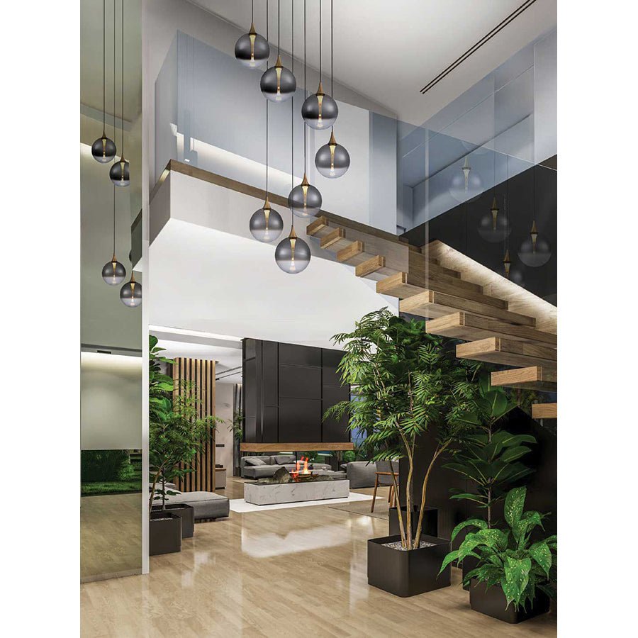 Suspension multiple Lisa - Or Ambre by Eurofase | Luminaires & cie