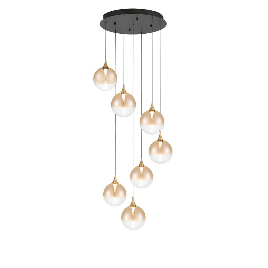 Suspension multiple Lisa - Or Ambre by Eurofase | Luminaires & cie