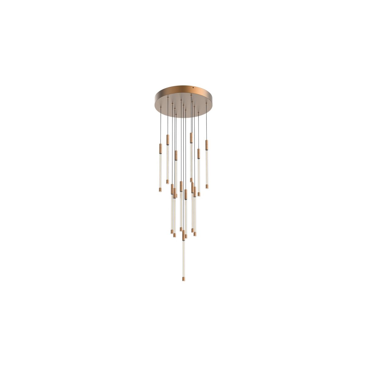 Suspension multiple Motif - Or brossé 12 3/4" 13" by Kuzco Lighting | Luminaires & cie