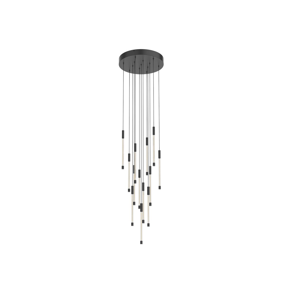 Suspension multiple Motif - Noir 12 3/4" 13" by Kuzco Lighting | Luminaires & cie