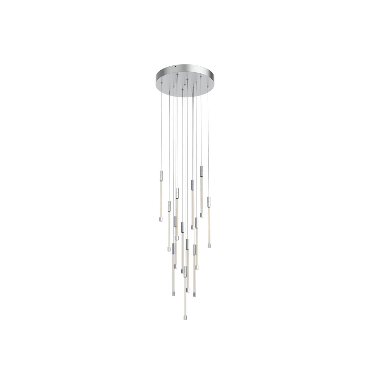 Suspension multiple Motif - Chrome 12 3/4" 13" by Kuzco Lighting | Luminaires & cie