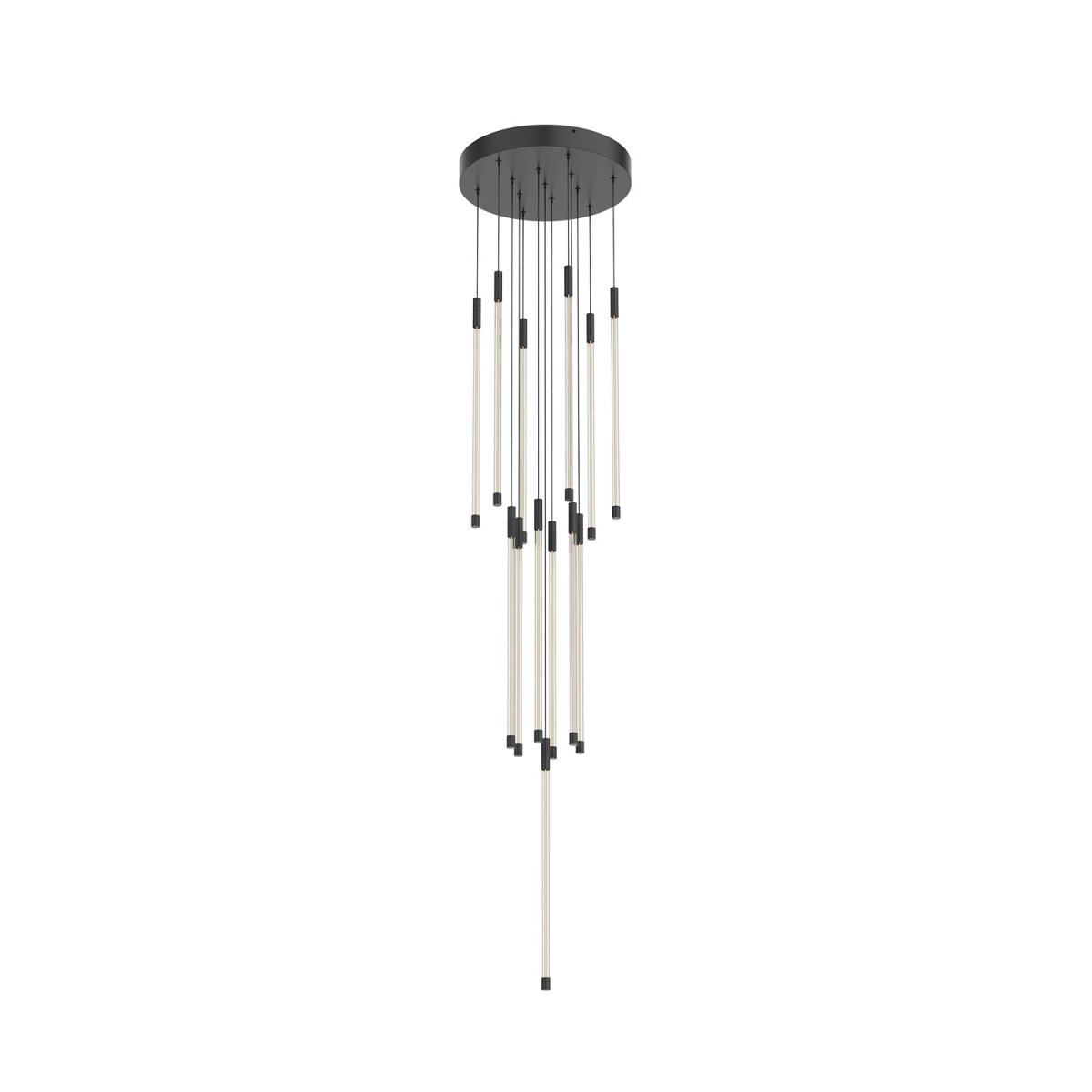 Suspension multiple Motif - Noir 12 3/4" 20 5/8" by Kuzco Lighting | Luminaires & cie