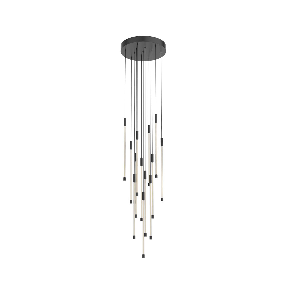 Suspension multiple Motif - Noir 12 3/4" 20 5/8" by Kuzco Lighting | Luminaires & cie