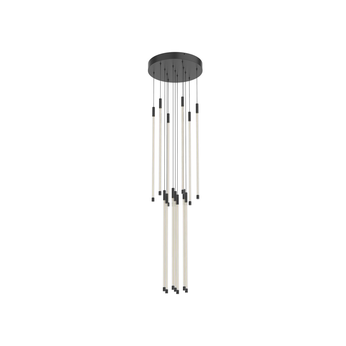 Suspension multiple Motif - Noir 12 3/4" 26 3/4" by Kuzco Lighting | Luminaires & cie