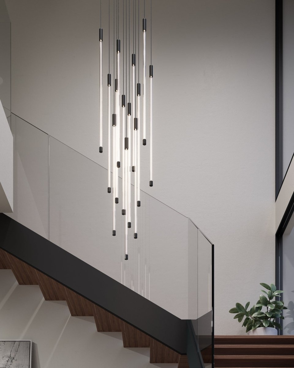 Suspension multiple Motif - Noir 12 3/4" 26 3/4" by Kuzco Lighting | Luminaires & cie