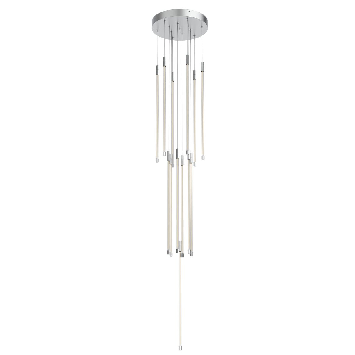 Suspension multiple Motif - Chrome 12 3/4" 26 3/4" by Kuzco Lighting | Luminaires & cie