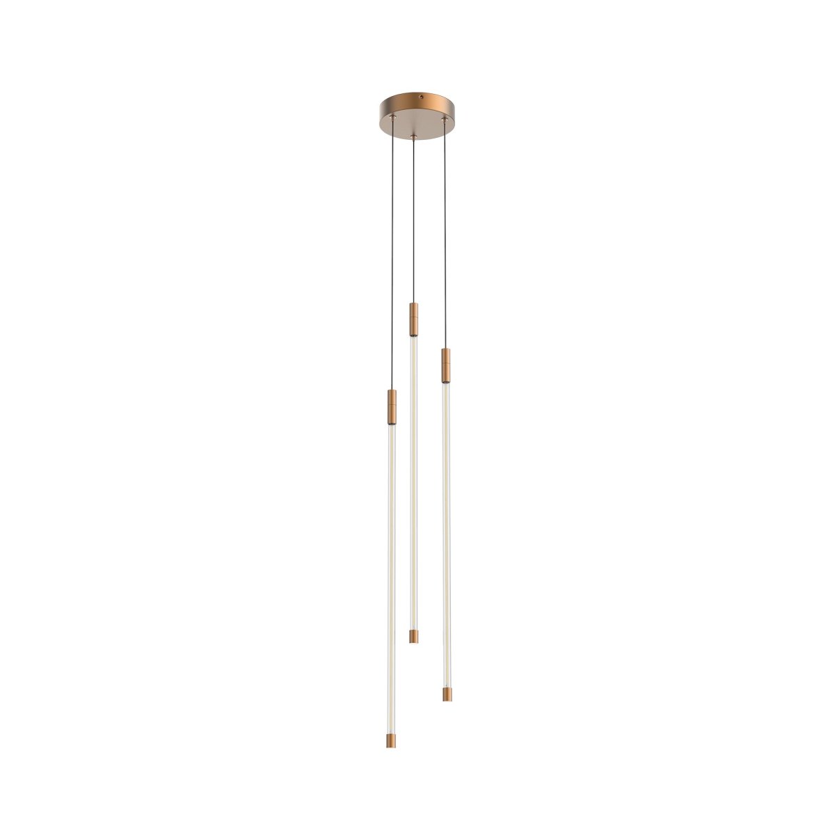 Suspension multiple Motif - Or brossé 5 1/2" 26 3/4" by Kuzco Lighting | Luminaires & cie
