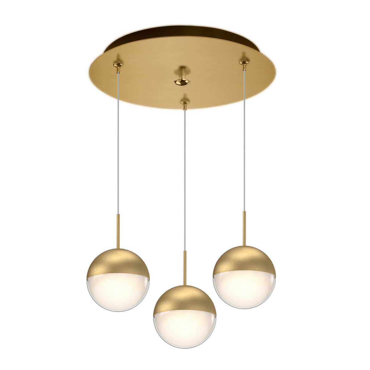 Suspension multiple Pluto Or brossé, 11 1/2" – Kuzco Lighting