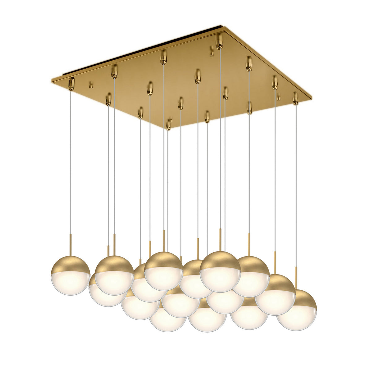 Suspension multiple Pluto Or brossé, 19 3/8" – Kuzco Lighting