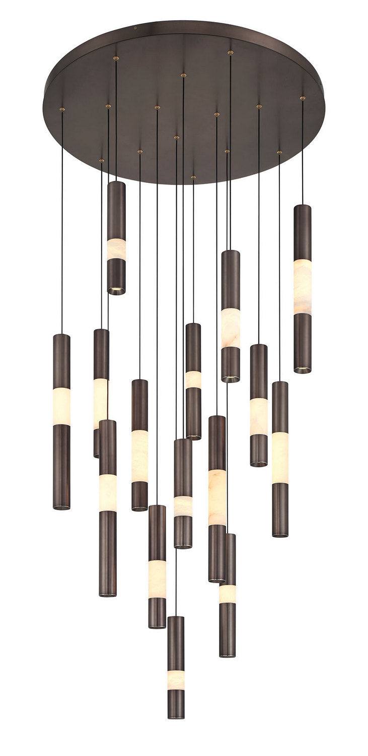 Suspension multiple Ronda Bronze Harlow, 32" – vue 2