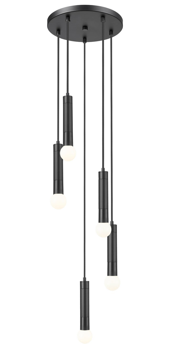 Suspension multiple Stari Noir mat, 12" – vue 3