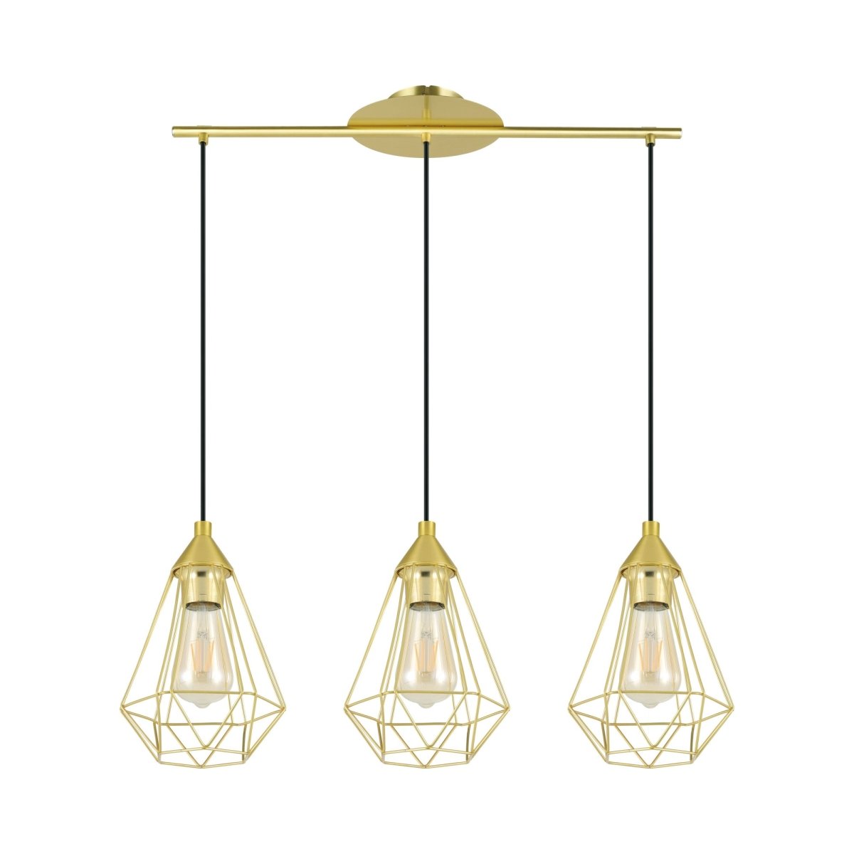 Suspension multiple Tarbes - Laiton brossé 31 1/8" by Eglo | Luminaires & cie