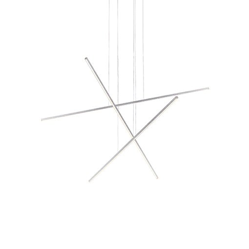 Suspension multiple Vega Minor - Nickel brossé 41 1/4" by Kuzco Lighting | Luminaires & cie