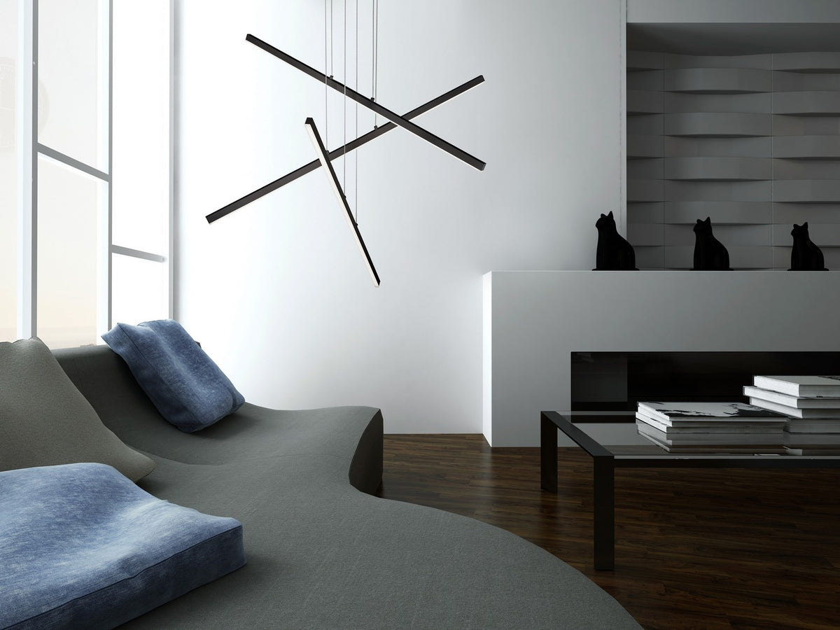Suspension multiple Vega nombre de suspensions 3, Noir – vue 2