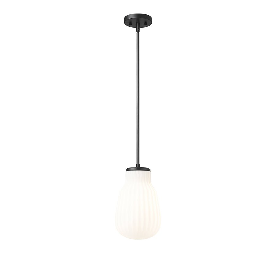 Suspension Newbury - Noir mat 8" by Z - Lite | Luminaires & cie