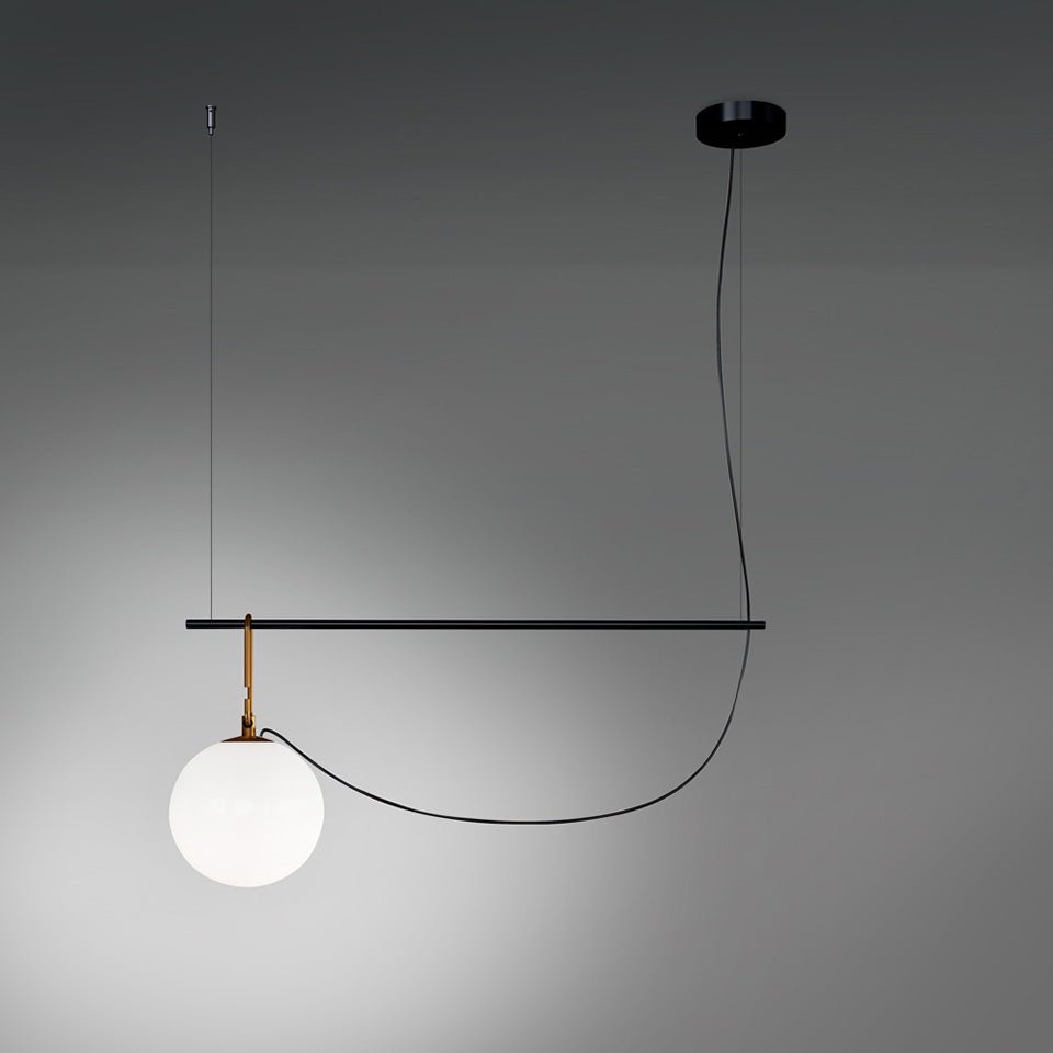 Suspension nh - Simple long 8 11/16" by Artemide | Luminaires & cie