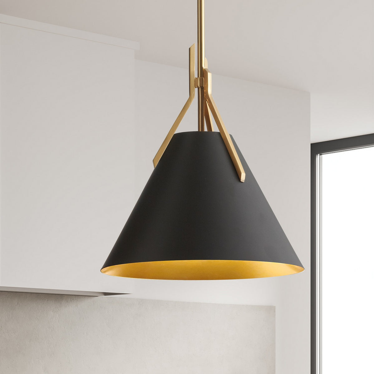 Suspension Nicole Laiton vieilli, Noir – vue 2