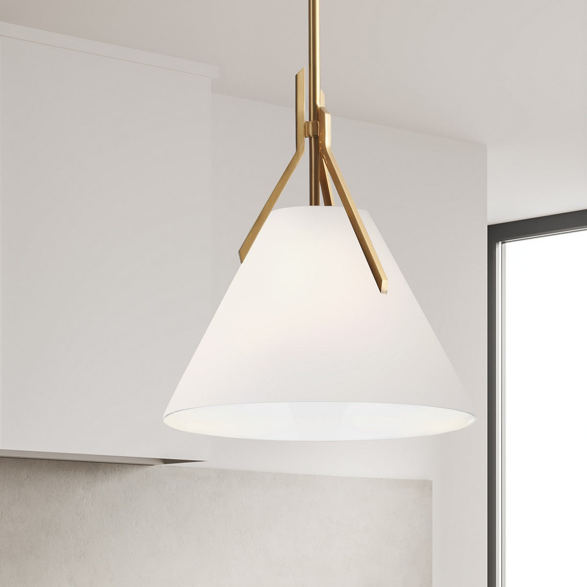 Suspension Nicole Laiton vieilli, Blanc – vue 2
