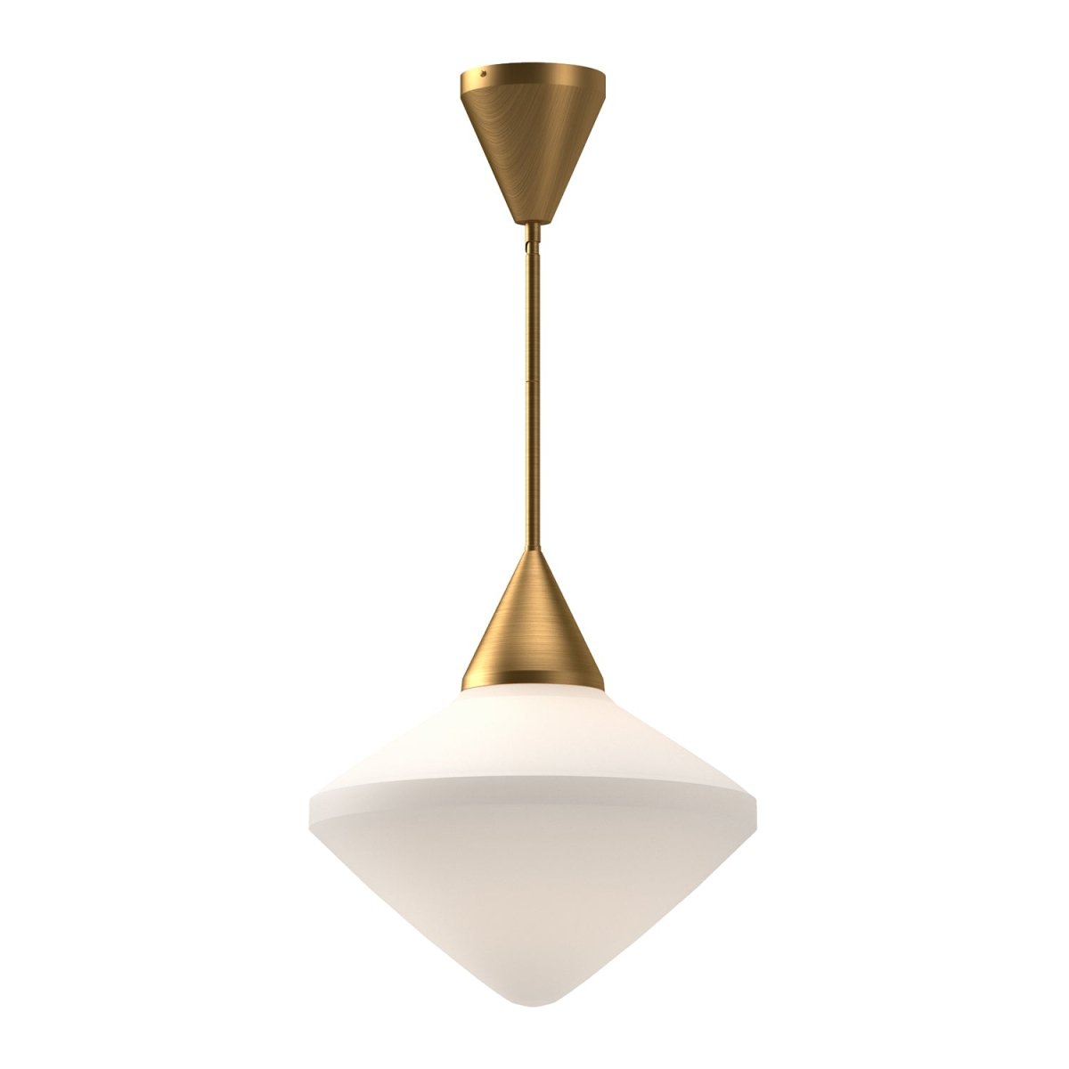 Suspension Nora - Verre mate d'or / opale âgé 14 1/8" by Alora Lighting | Luminaires & cie