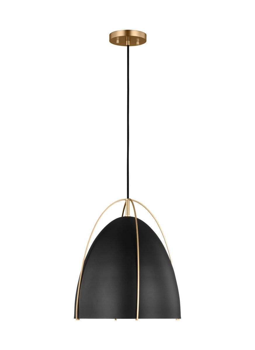 Suspension Norman M - Laiton satiné Noir de minuit Ampoules non incluses by Visual Comfort Studio | Luminaires & cie