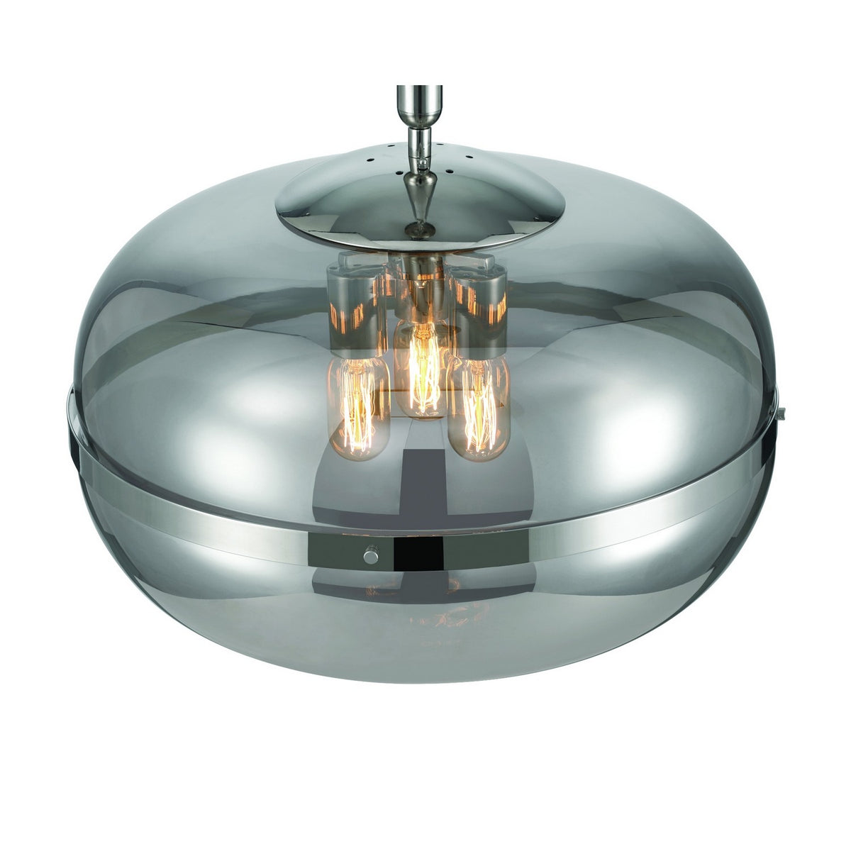 Suspension Nottingham Verre fumé tambour – vue 3