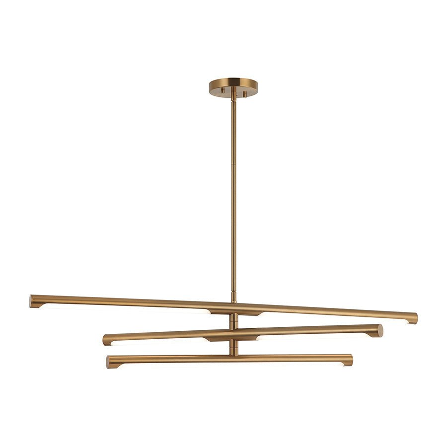 Suspension Novelle - Laiton d'or âgé 36" by Matteo Lighting | Luminaires & cie