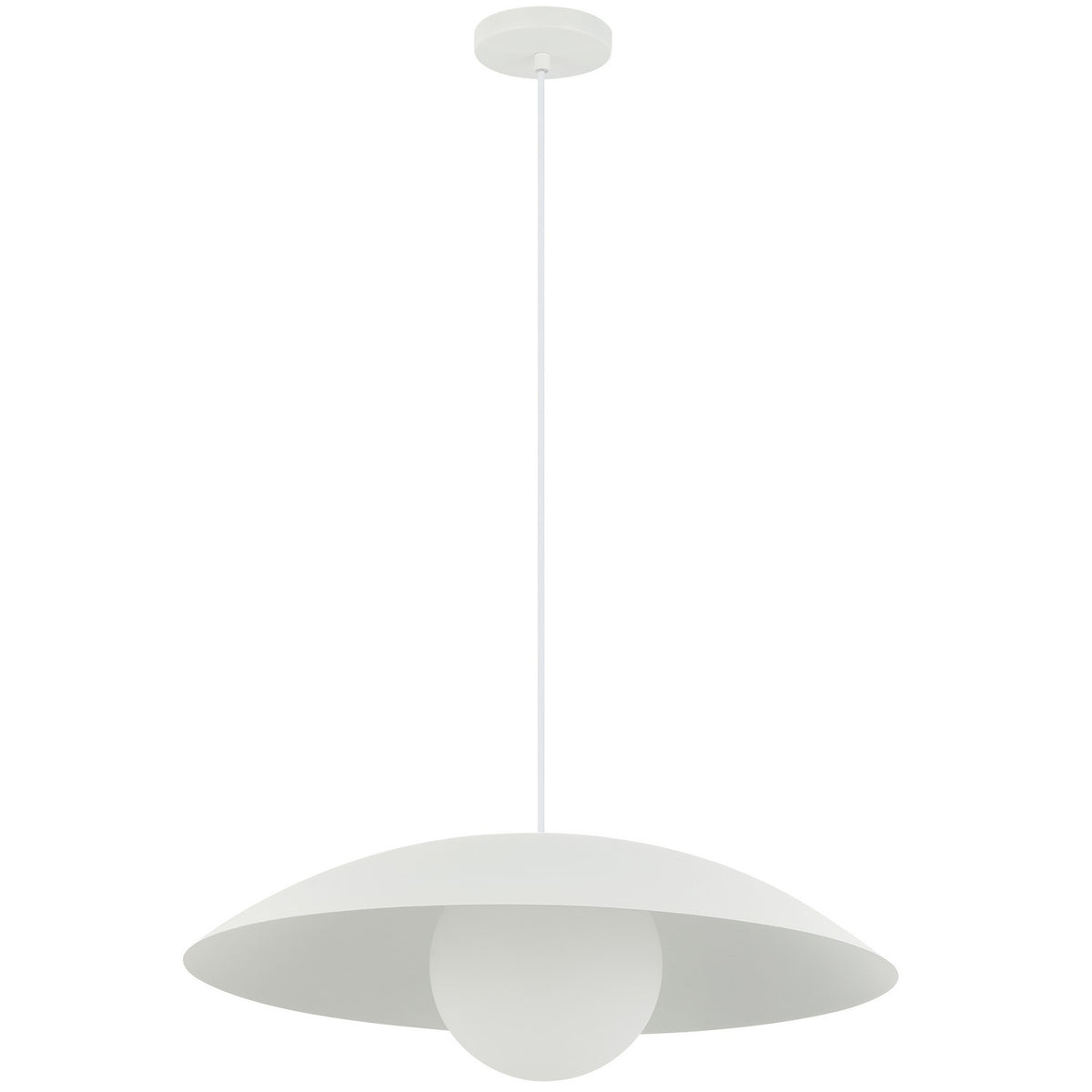 Suspension Oliva 15 3/4", Blanc mat – Dainolite
