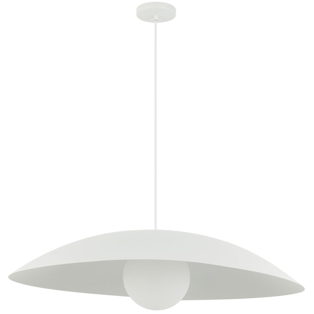 Suspension Oliva 23 1/2", Blanc mat – Dainolite
