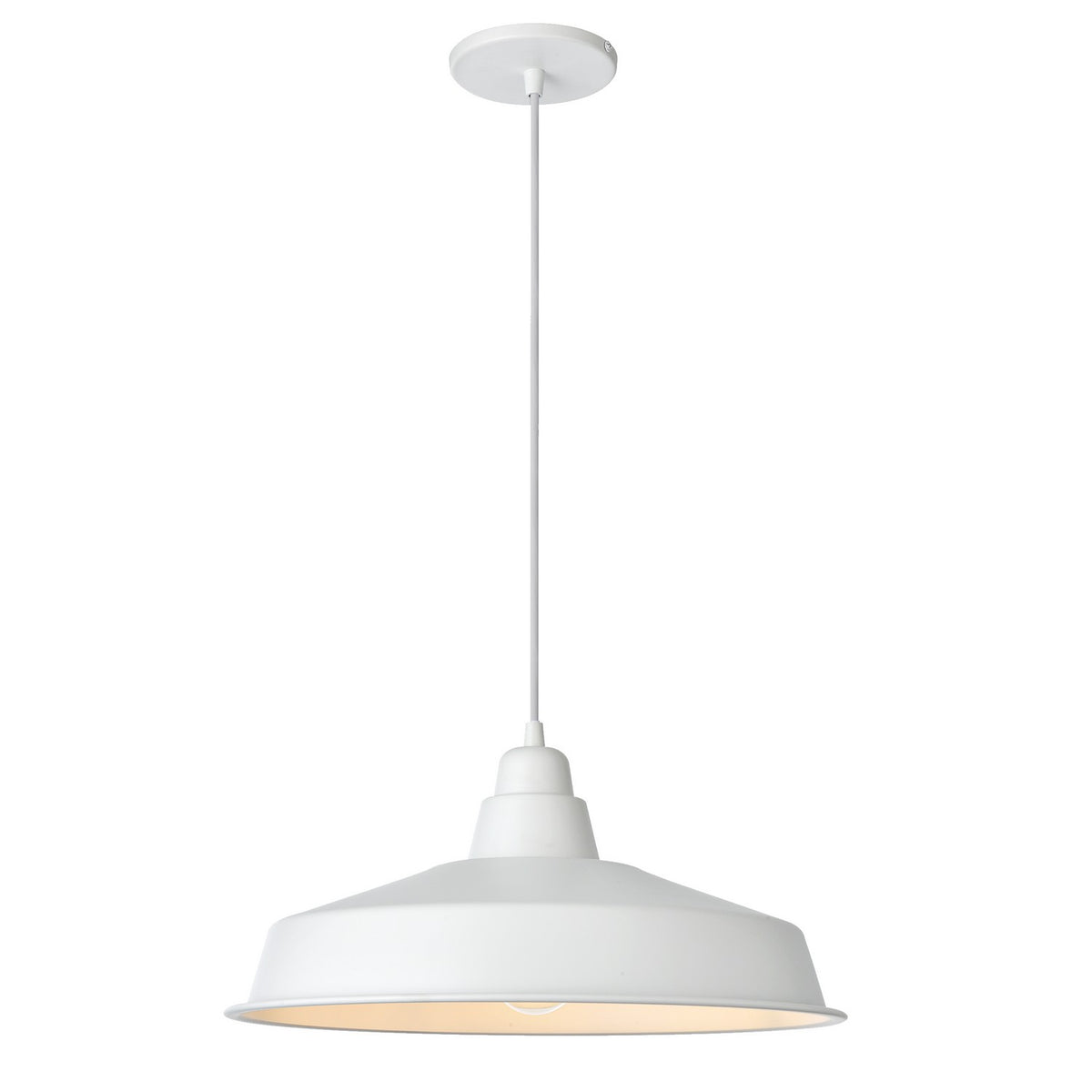 Suspension Olya 16", Blanc mat – Dainolite