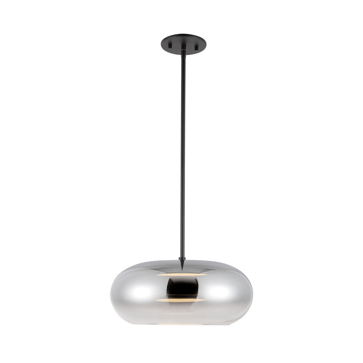 Suspension ovale Trinity Noir / Chrome – Kuzco Lighting