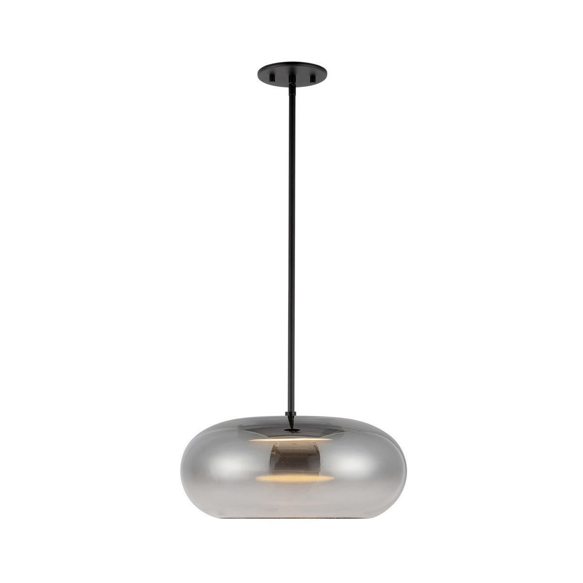 Suspension ovale Trinity Noir / Fumé – Kuzco Lighting